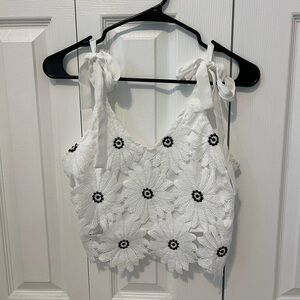 Francesscas Floral Lace Top